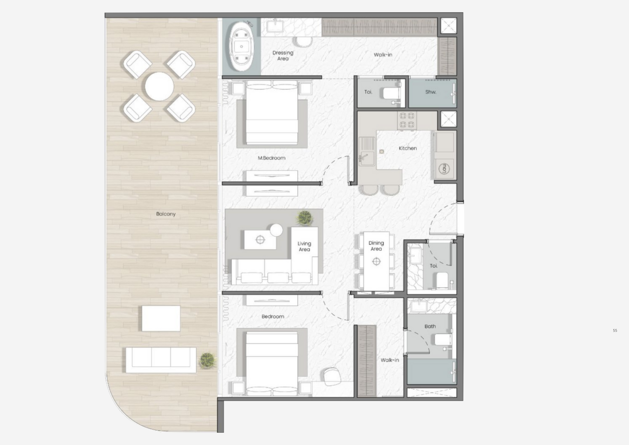 Apartamento en Ras al-Jaima, EAU, 133 m² - imagen 11