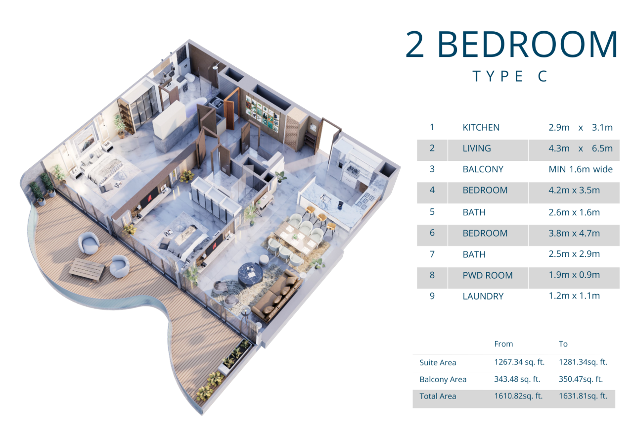 Appartamenti a Ras Al Khayma, EAU, 175 m² - foto 2