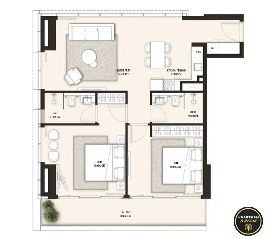 Appartamento a Dubai, EAU, 36 m² - foto 11