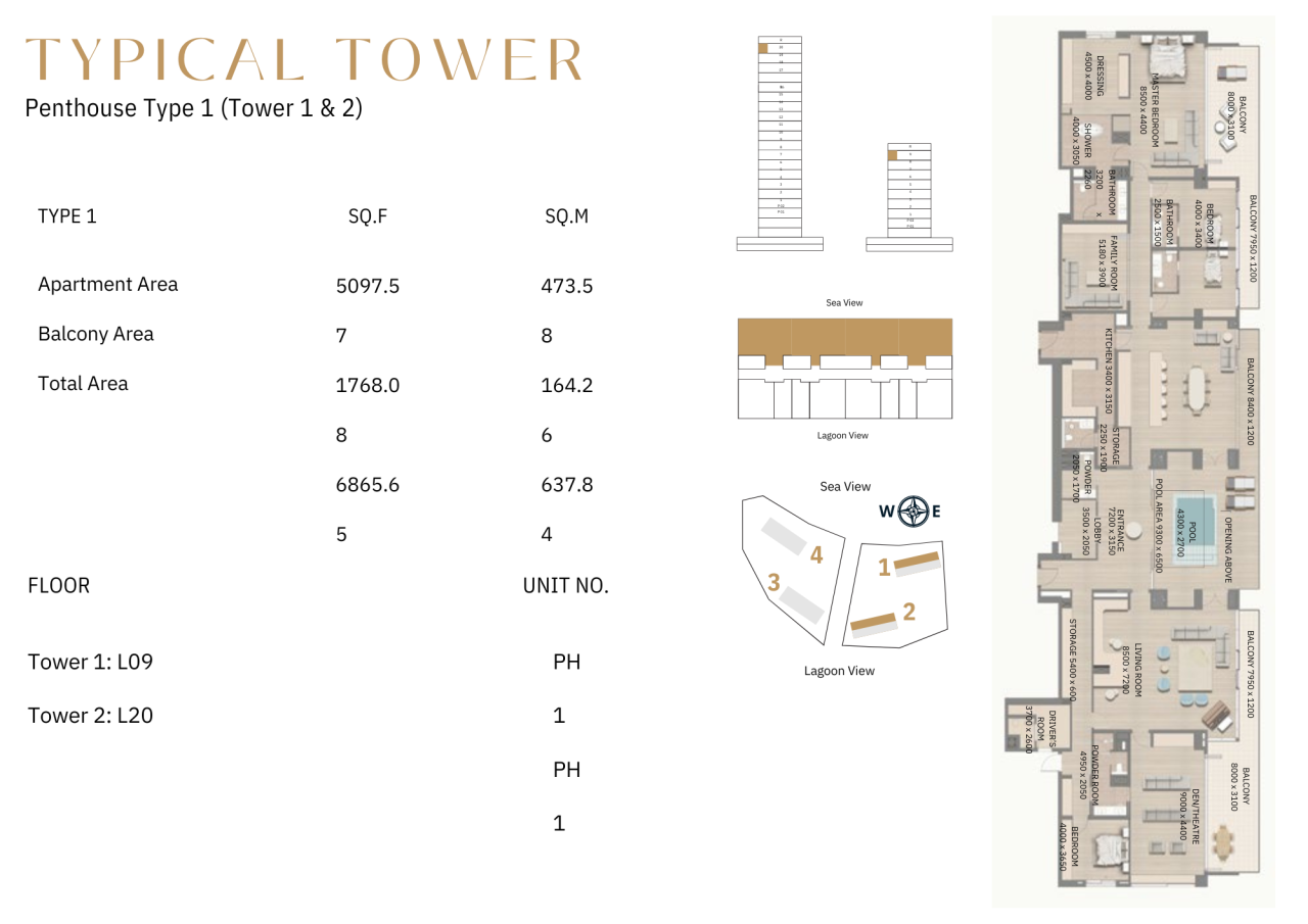 Ático en Ras al-Jaima, EAU, 637 m² - imagen 5