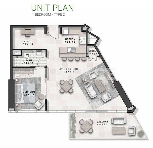 Appartamenti Damac Hills, EAU, 105 m² - foto 17