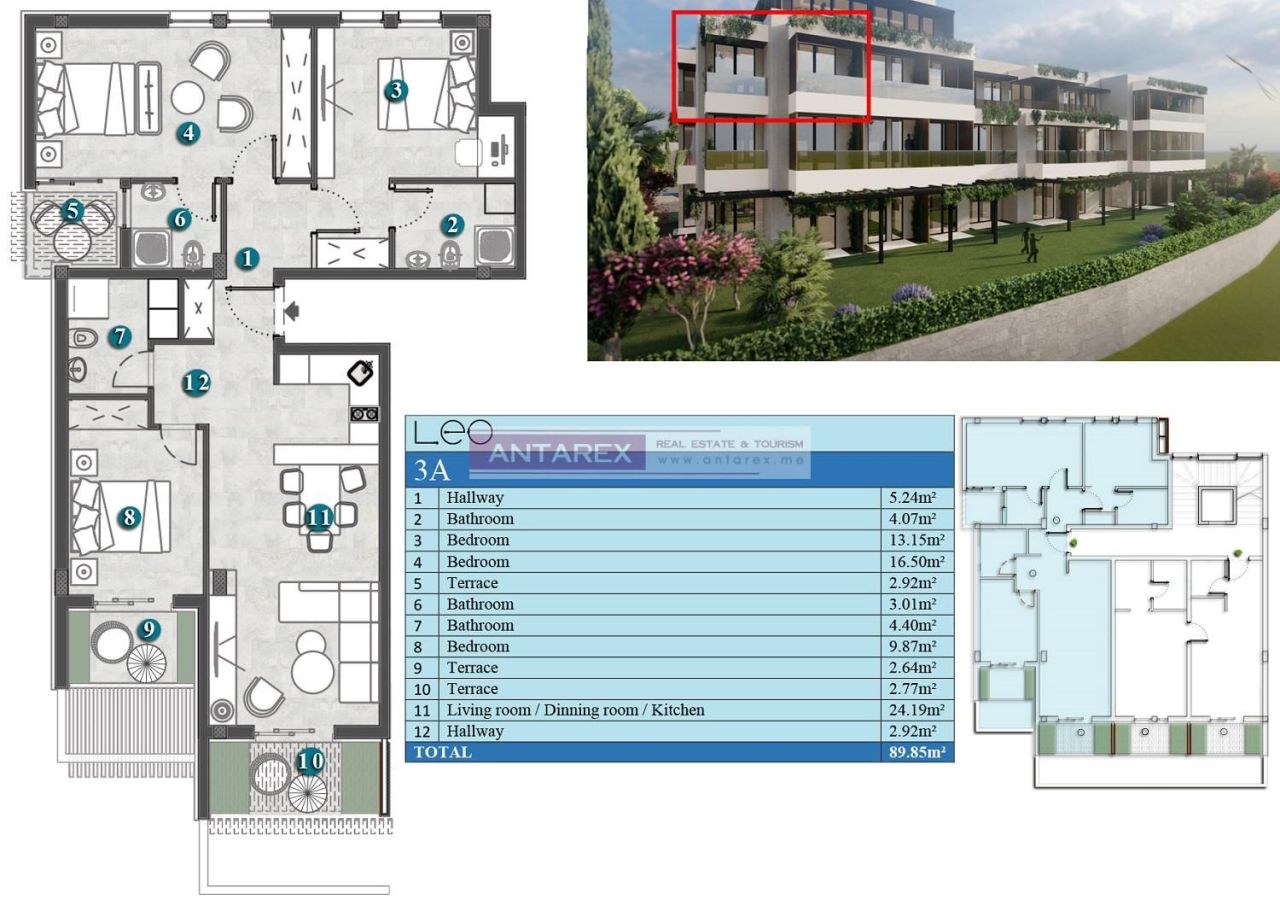 Apartment in Kumbor, Montenegro, 31.7 m² - picture 15