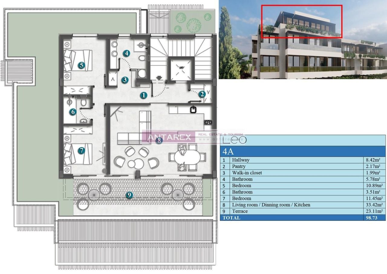 Apartment in Kumbor, Montenegro, 31.7 m² - picture 16