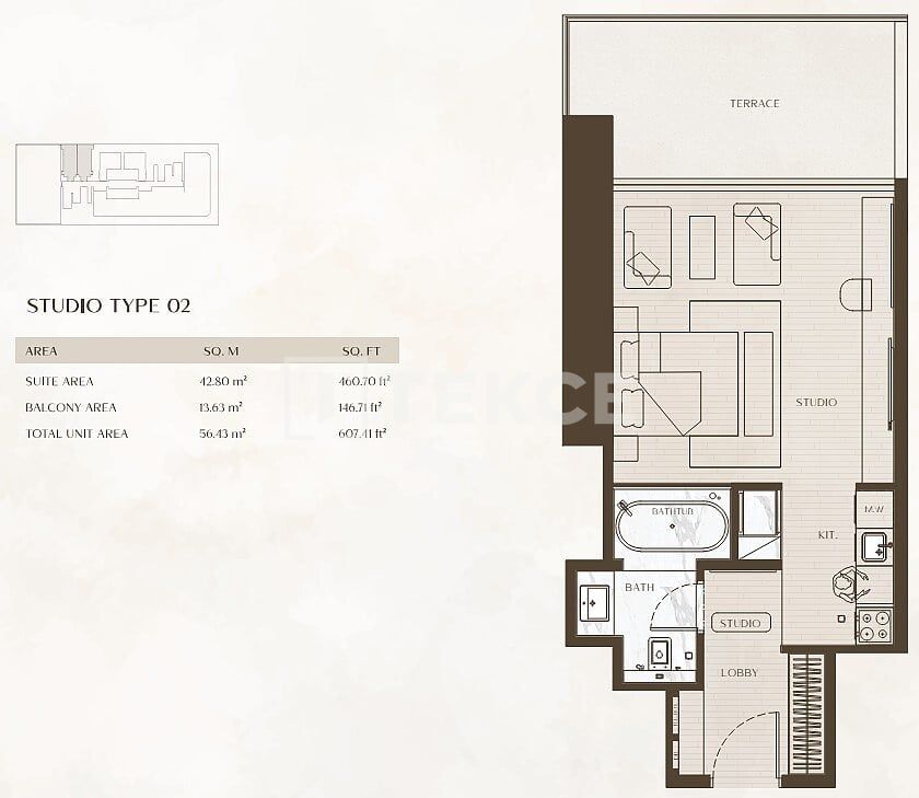 Appartement Business Bay, EAU, 72 m² - image 15