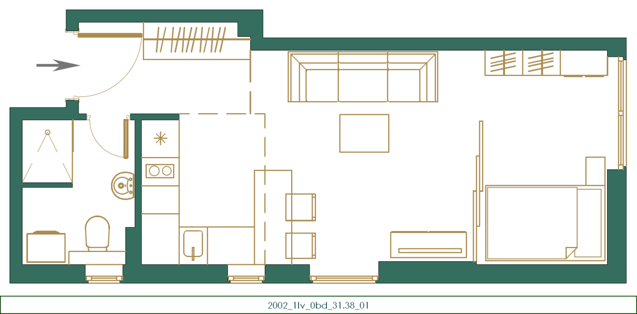 Wohnung in Kolasin, Montenegro, 31 m² - Foto 12