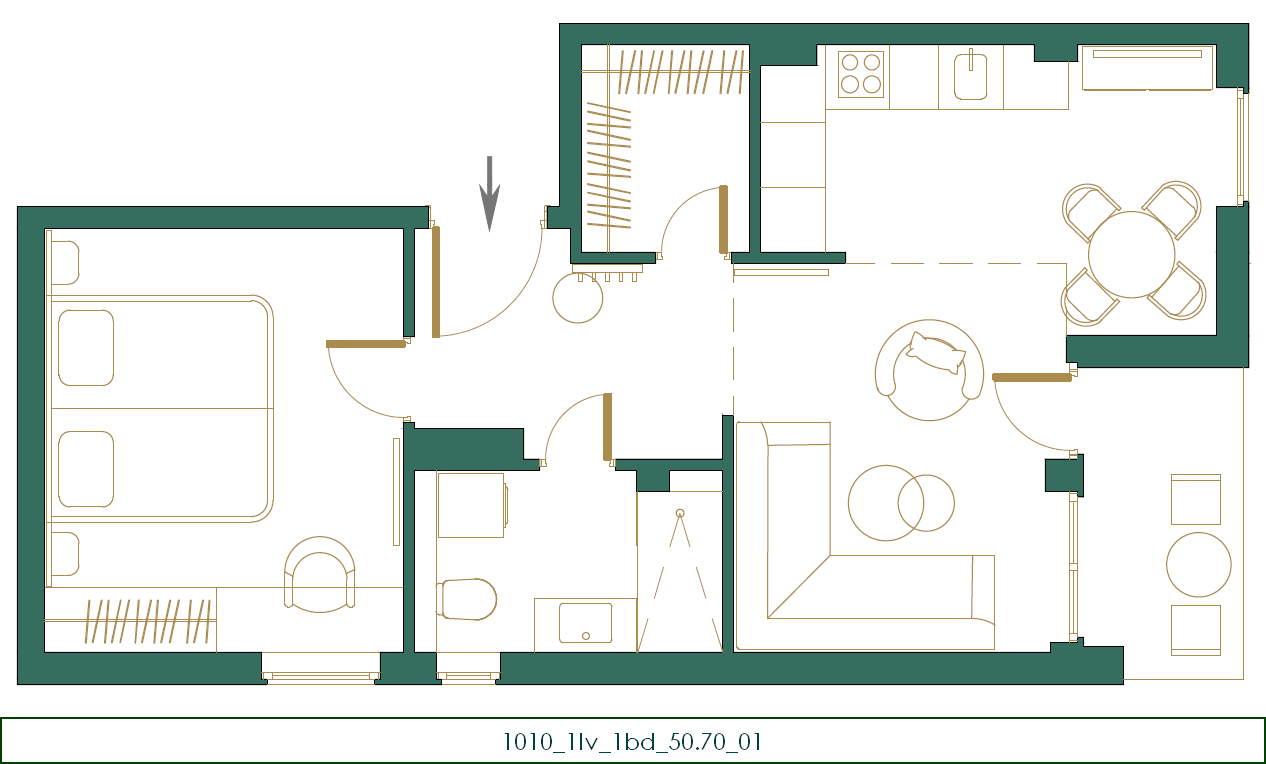 Flat in Kolasin, Montenegro, 53 m² - picture 6