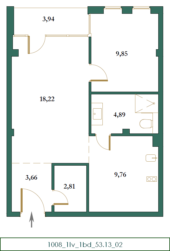 Flat in Kolasin, Montenegro, 53 m² - picture 5