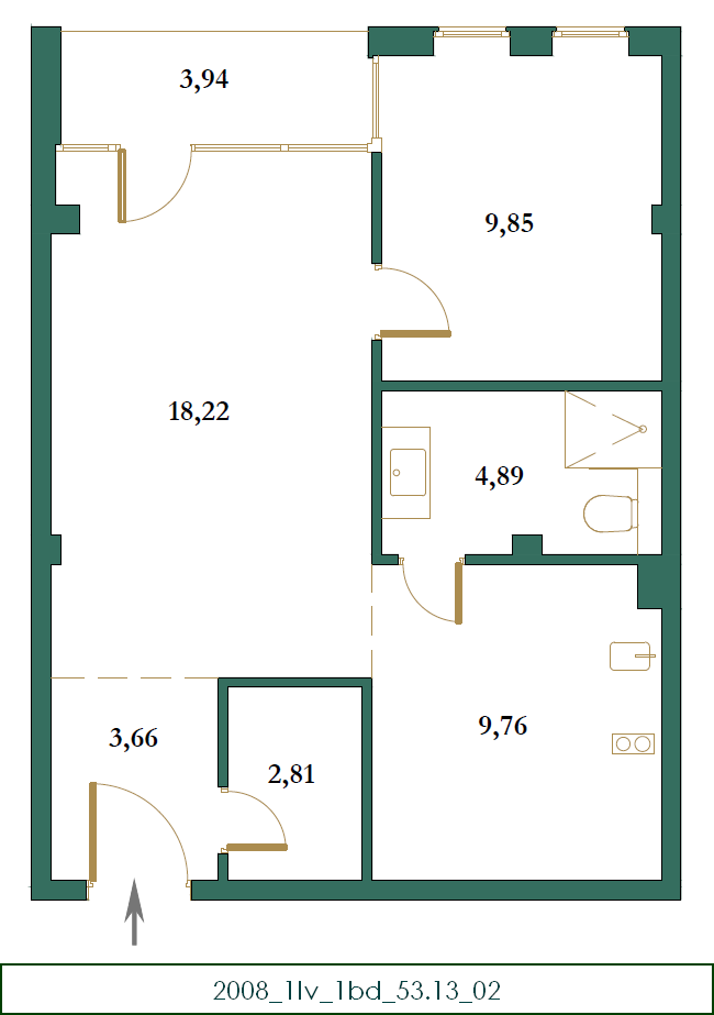 Flat in Kolasin, Montenegro, 53 m² - picture 15