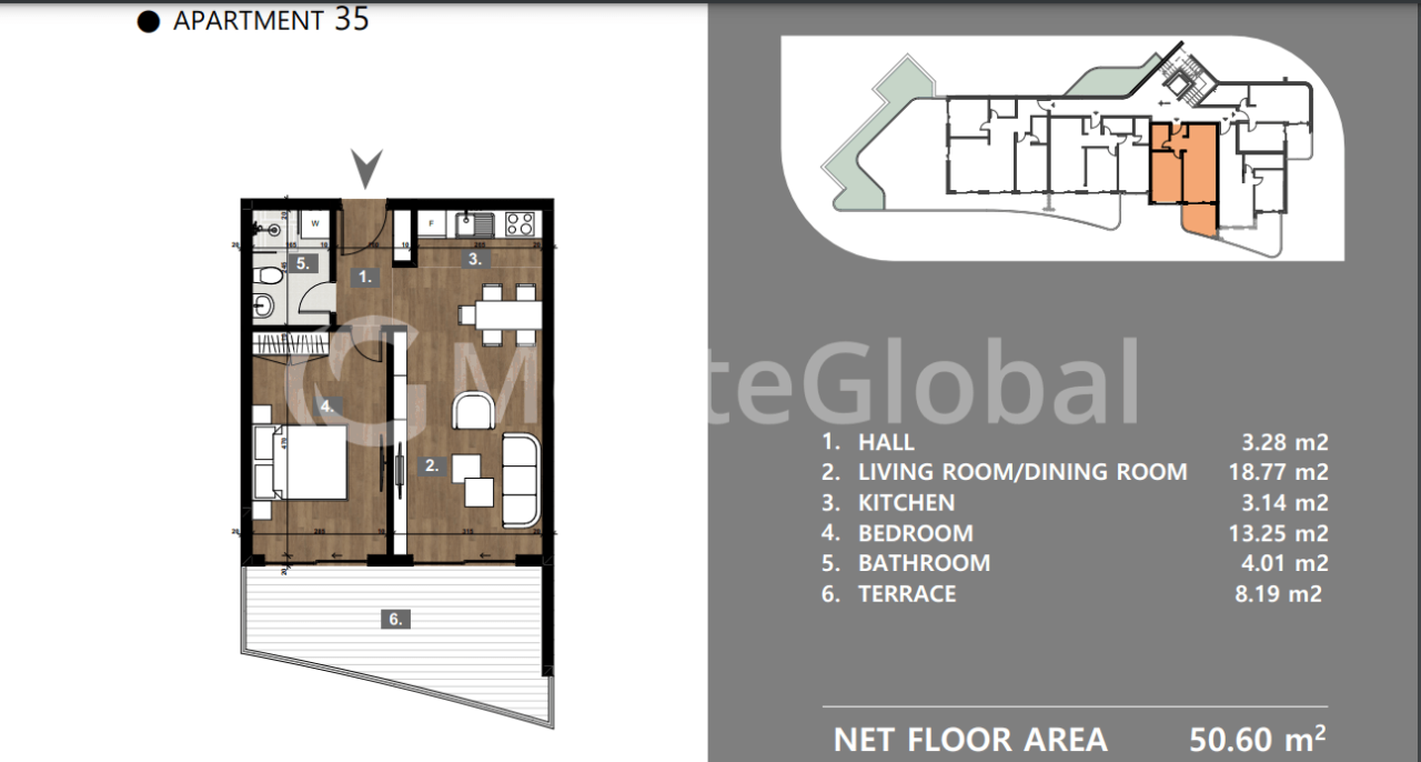Piso en Ulcinj, Montenegro, 51 m² - imagen 1