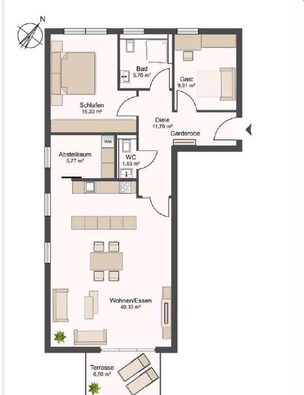 Maison urbaine à Düsseldorf, Allemagne, 91 m² - image 4