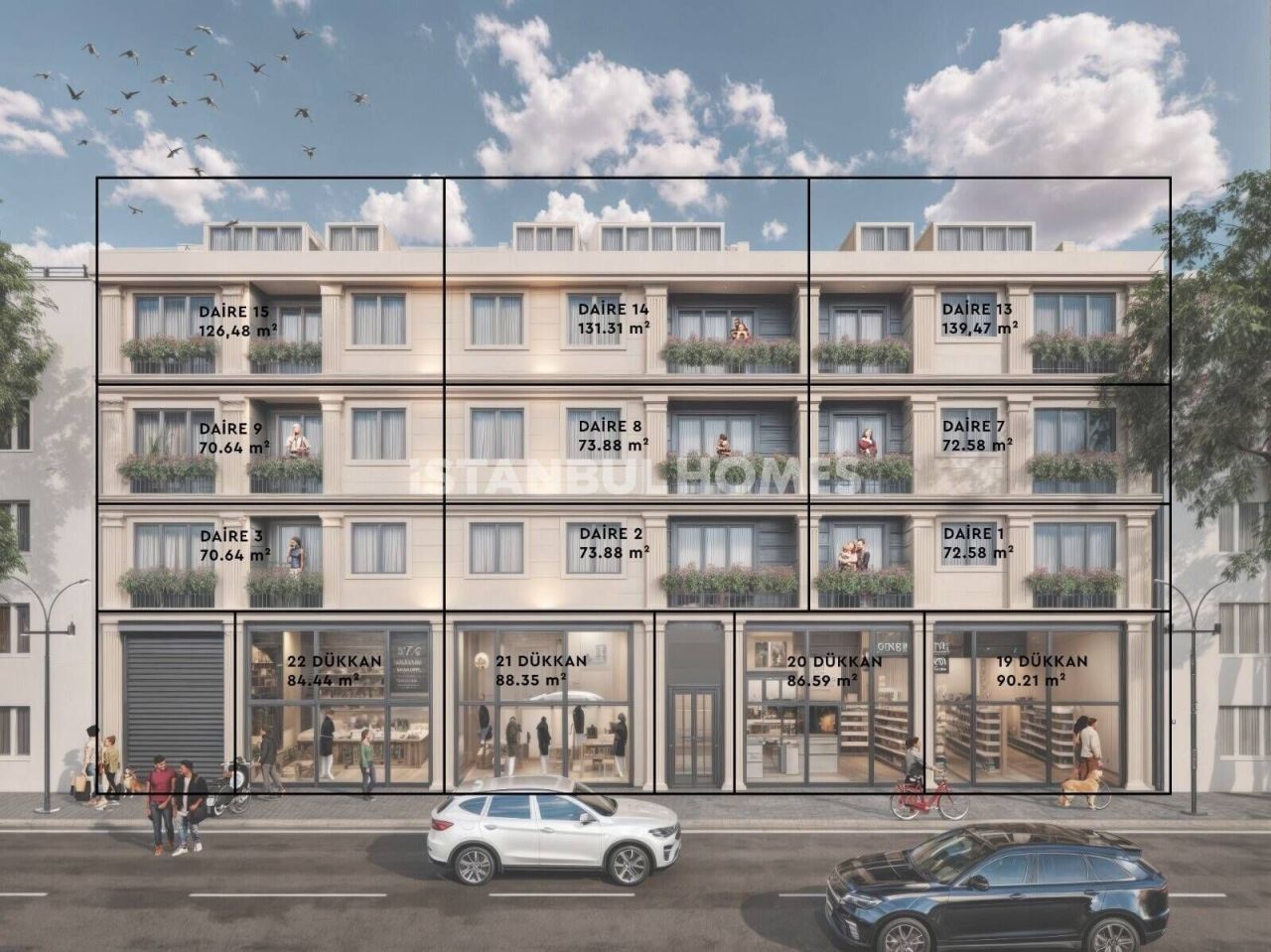 Apartment in Istanbul, Türkei, 117 m² - Foto 1