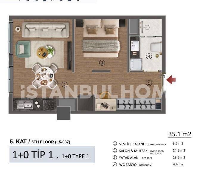 Appartement à Beylikdüzü, Turquie, 181 m² - image 9