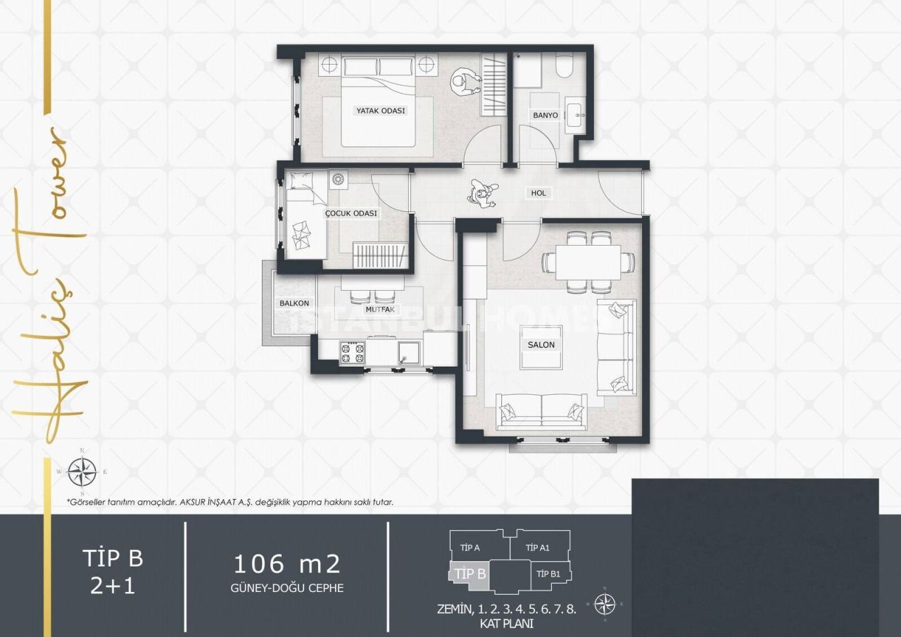 Appartamenti a Eyup, Turchia, 83 m² - foto 9