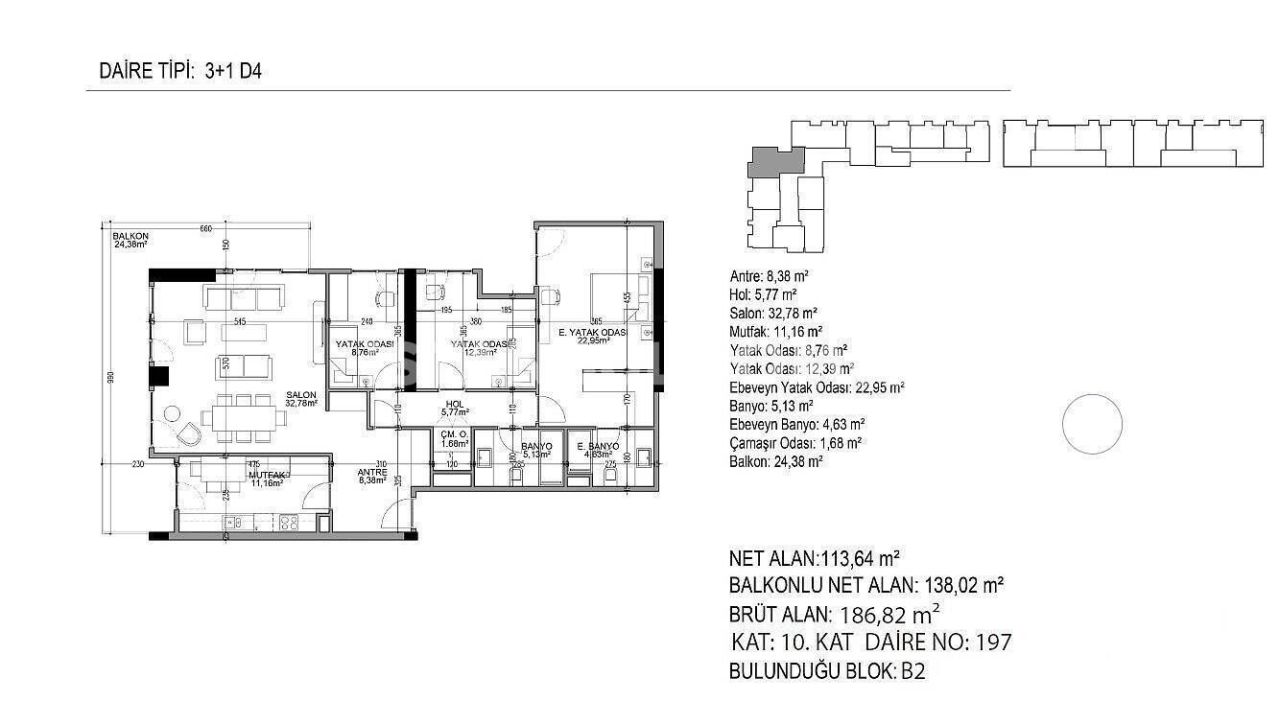 Apartment in Istanbul, Türkei, 60 m² - Foto 11
