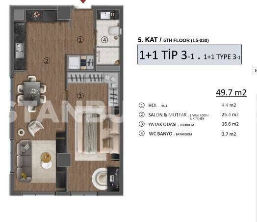 Apartment in Beylikdüzü, Türkei, 225 m² - Foto 12