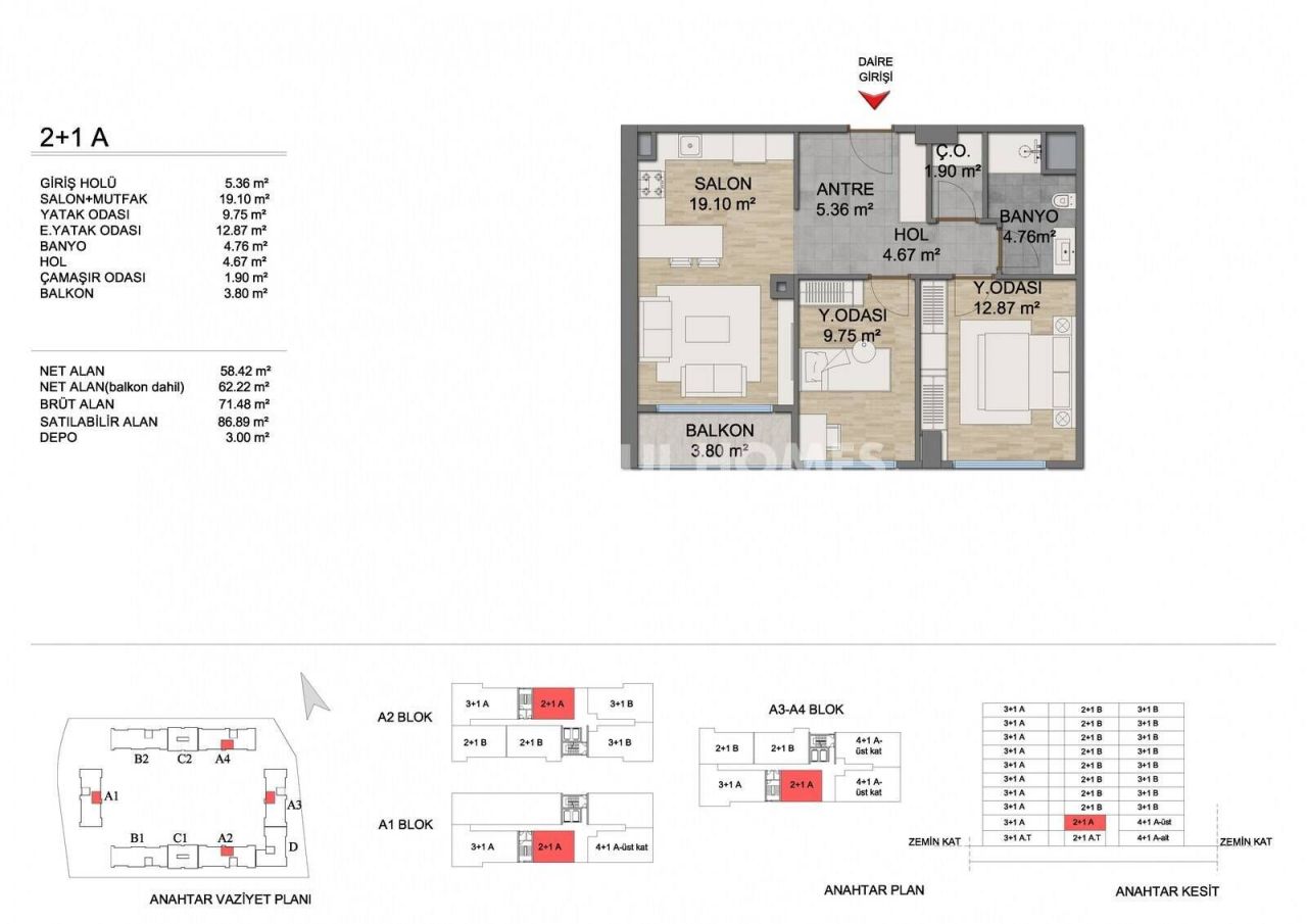 Appartamenti a Başakşehir, Turchia, 137 m² - foto 13