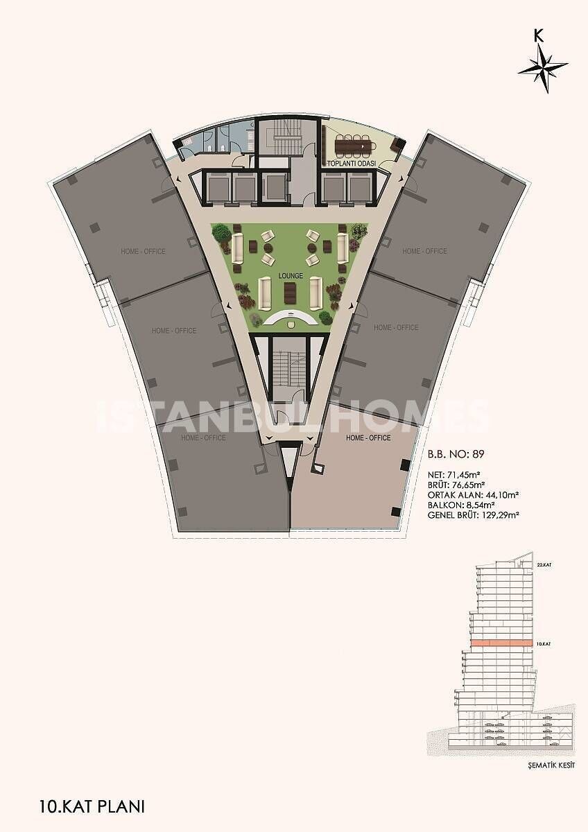 Apartment in Istanbul, Turkey, 130 m² - picture 15