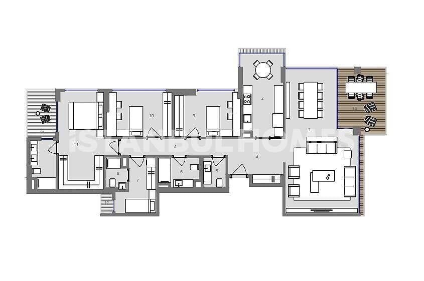 Apartamento en Eyup, Turquia, 210 m² - imagen 16