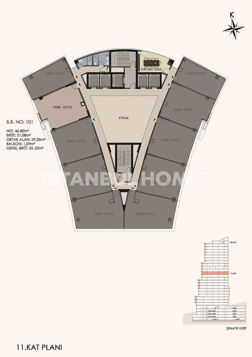 Apartment in Istanbul, Turkey, 130 m² - picture 16