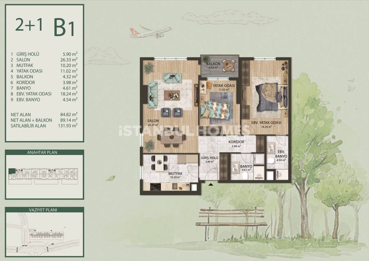Apartment in Arnavutköy, Türkei, 169 m² - Foto 18
