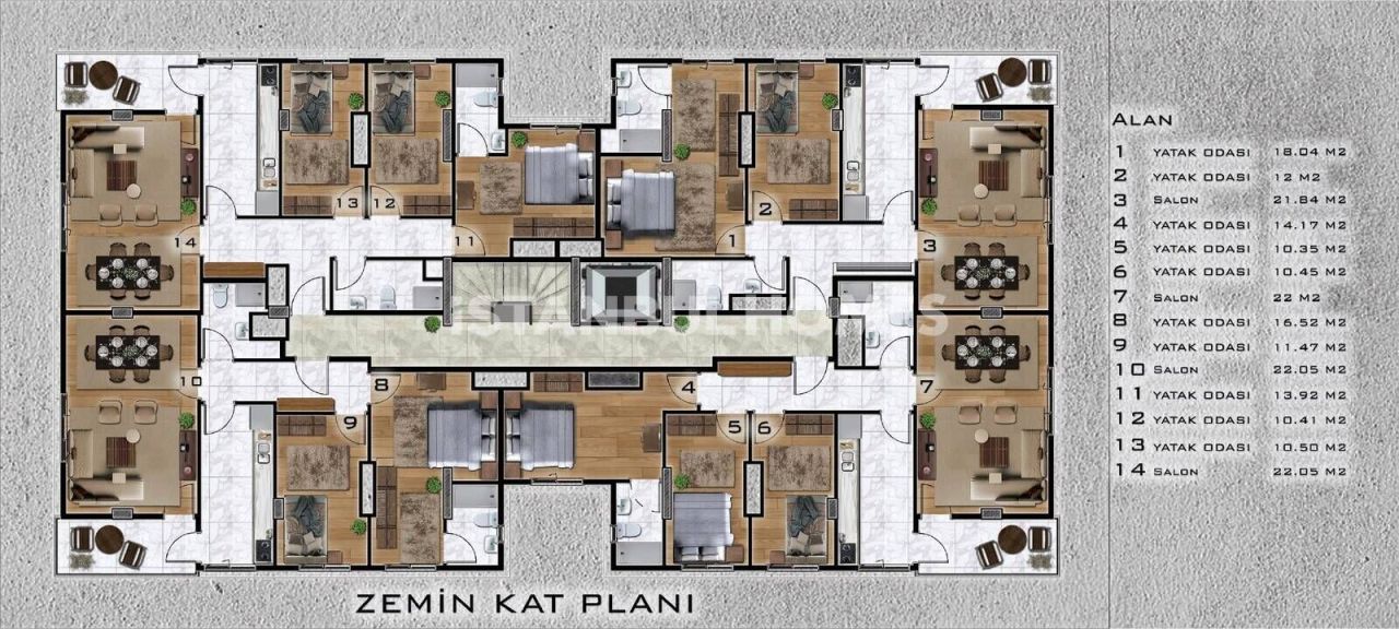 Apartment in Istanbul, Türkei, 159 m² - Foto 19