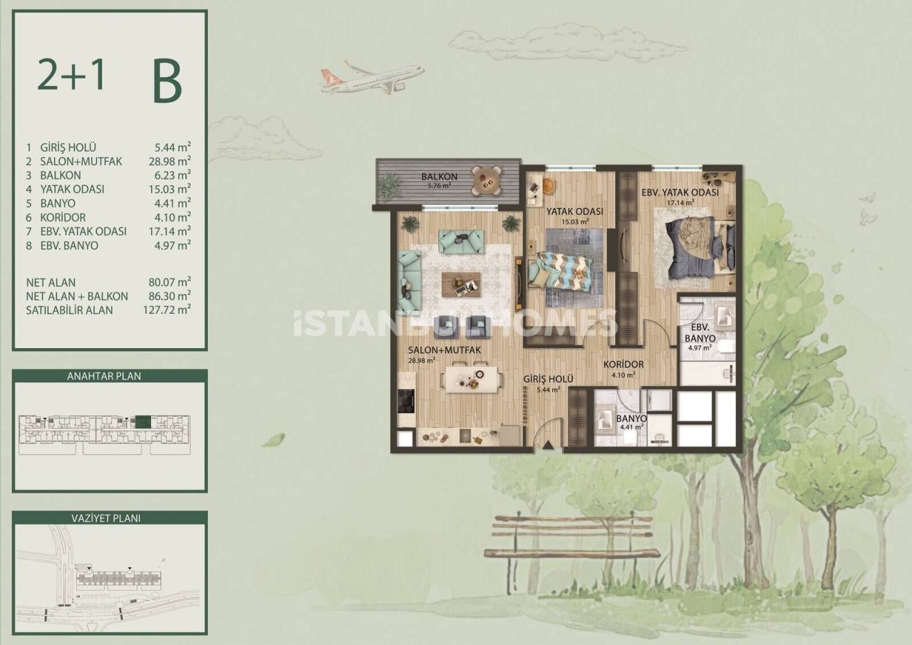 Apartment in Arnavutkoy, Turkey, 125 m² - picture 19