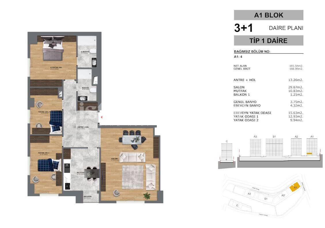 Apartment in Eyup, Türkei, 63 m² - Foto 19