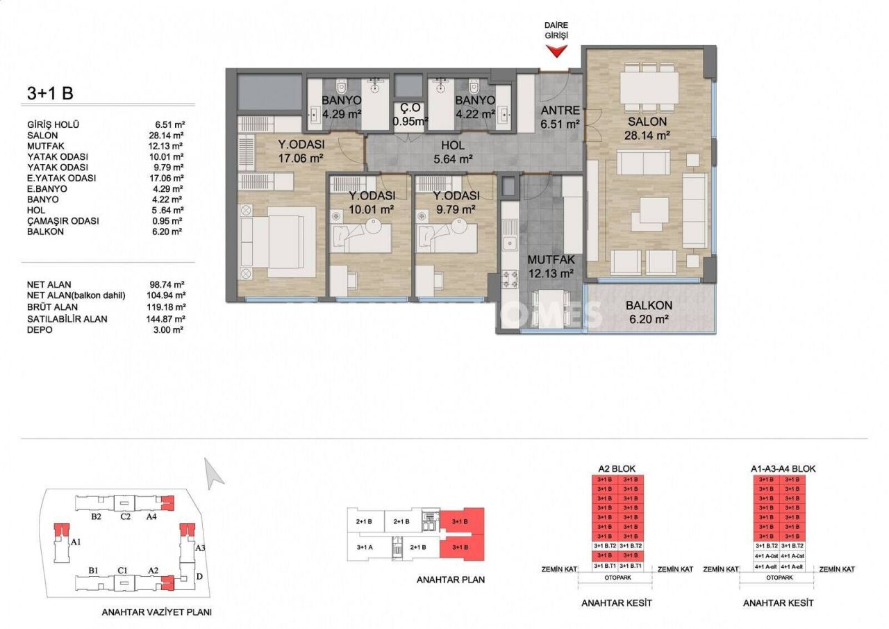 Apartment in Basaksehir, Turkey, 90 m² - picture 19