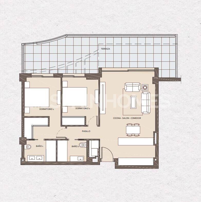 Penthouse in Benalmadena, Spanien, 101 m² - Foto 15