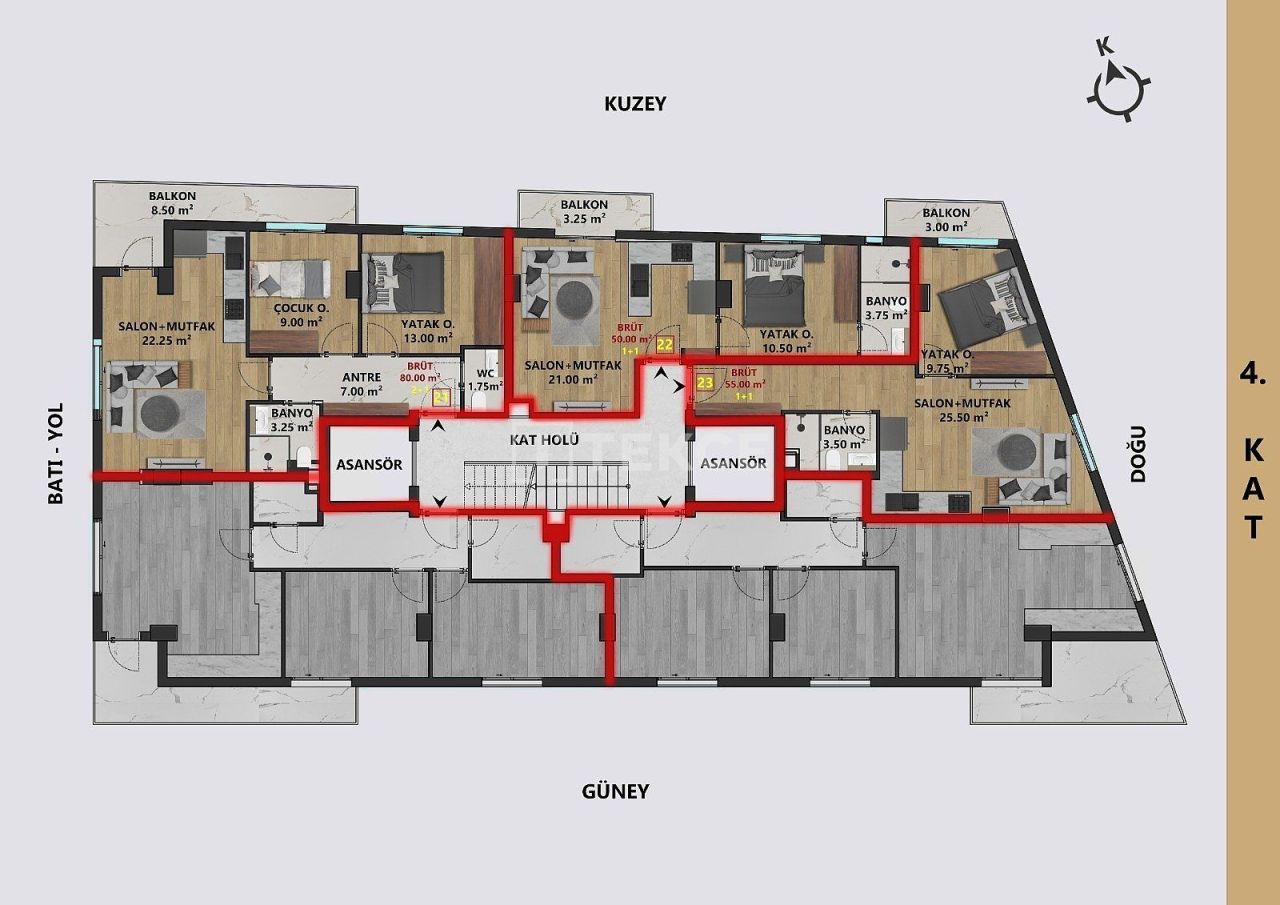 Penthouse in Antalya, Turkey, 170 m² - picture 13