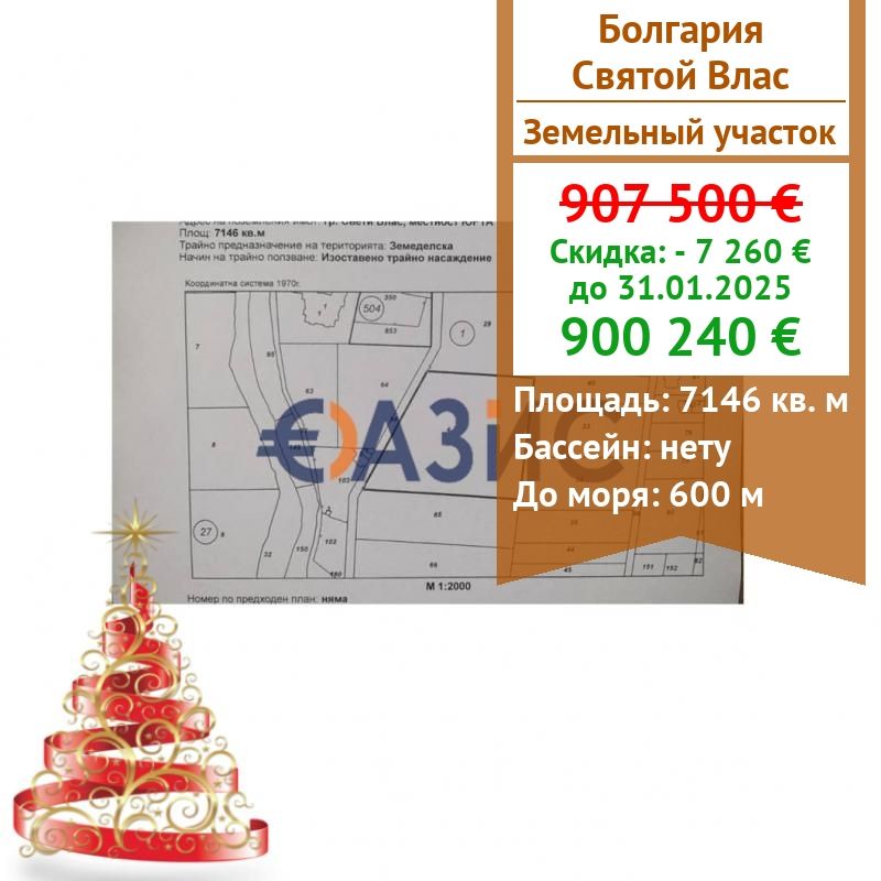 Biens commerciaux à Sveti Vlas, Bulgarie, 7 146 m² - image 1