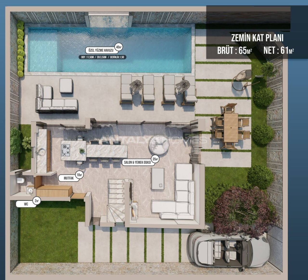 Villa a Fethiye, Turchia, 233 m² - foto 11