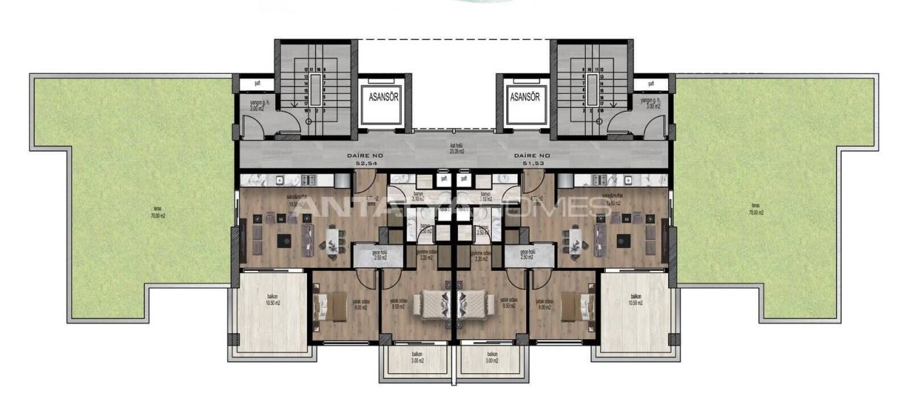 Appartamenti Mezitli, Turchia, 67 m² - foto 15