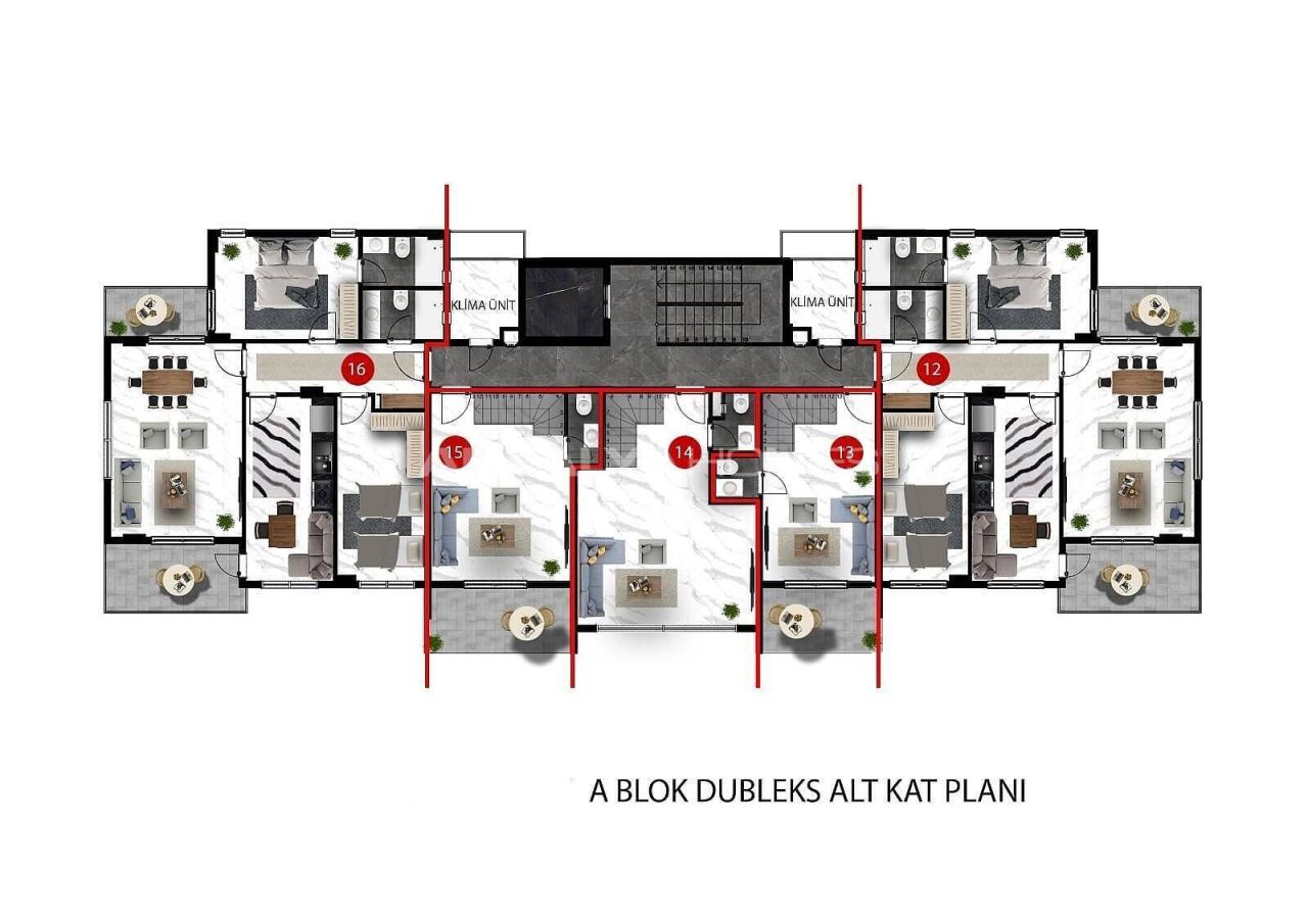 Appartamenti a Alanya, Turchia, 71 m² - foto 17