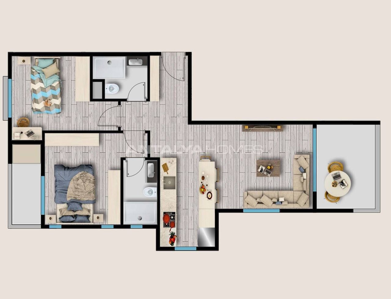 Appartamenti Mezitli, Turchia, 45 m² - foto 19