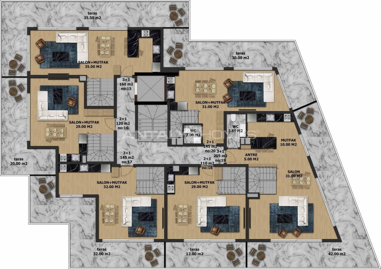 Apartment in Alanya, Turkey, 110 m² - picture 19