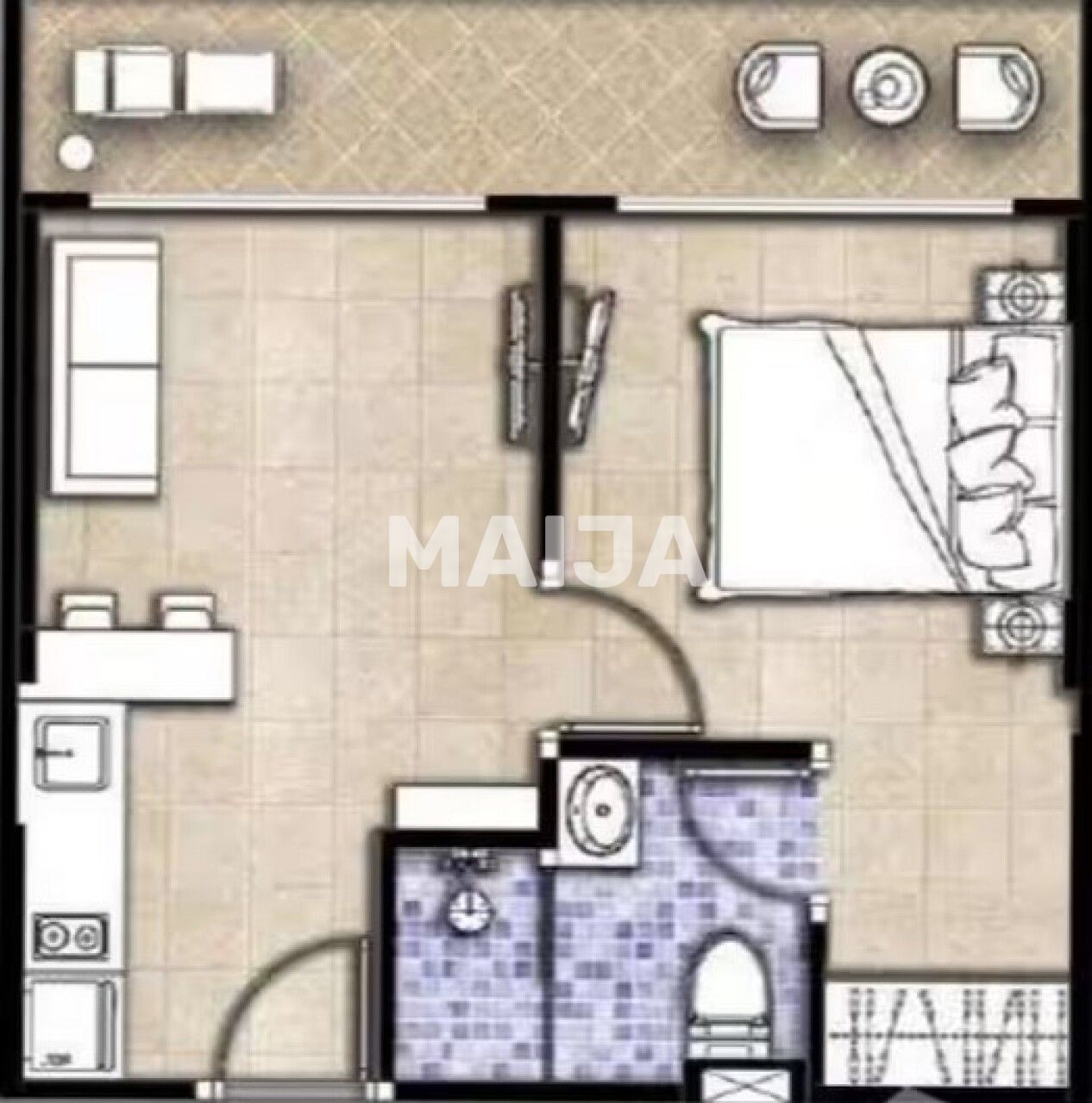 Appartamenti sull'isola di Phuket, Thailandia, 36 m² - foto 2