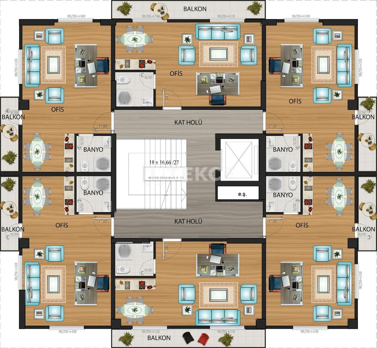 Office Altınova, Turkey, 50 m² - picture 10