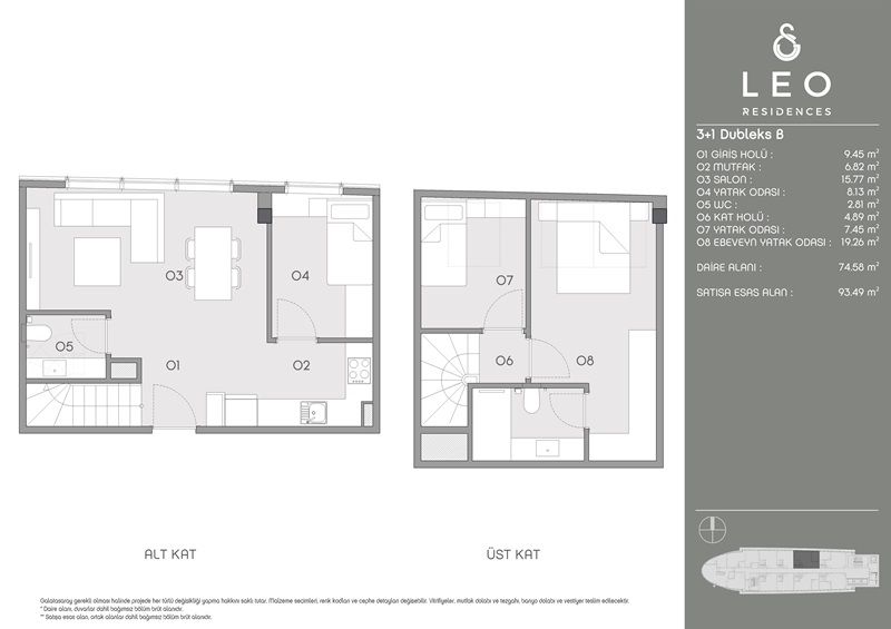 Appartement à Istanbul, Turquie, 111 m² - image 4
