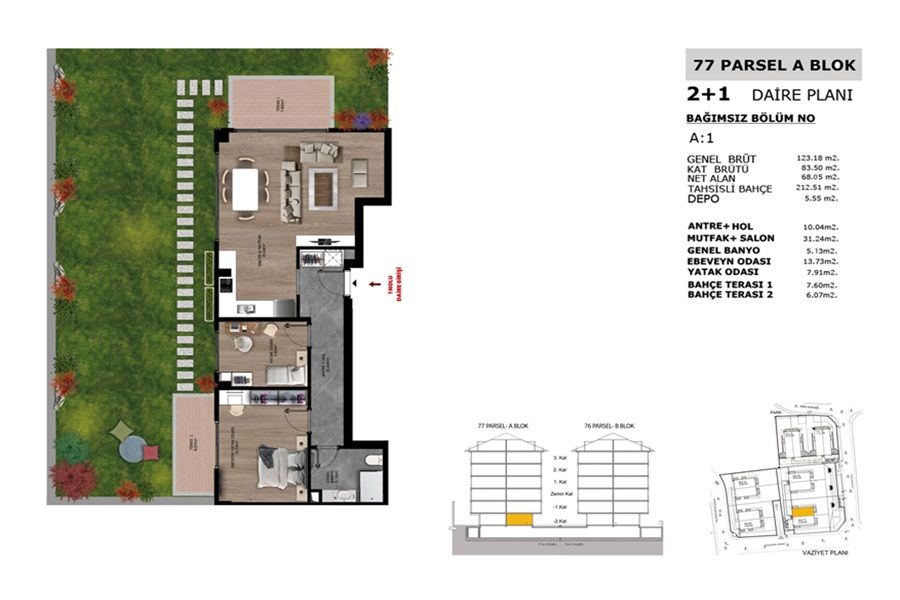 Apartamento en Estambul, Turquia, 123 m² - imagen 3
