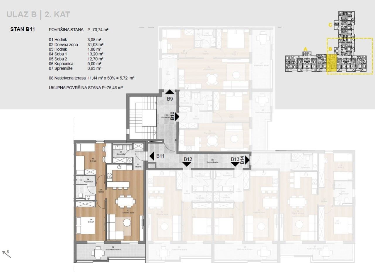 Appartamento a Labin, Croazia, 76.46 m² - foto 5
