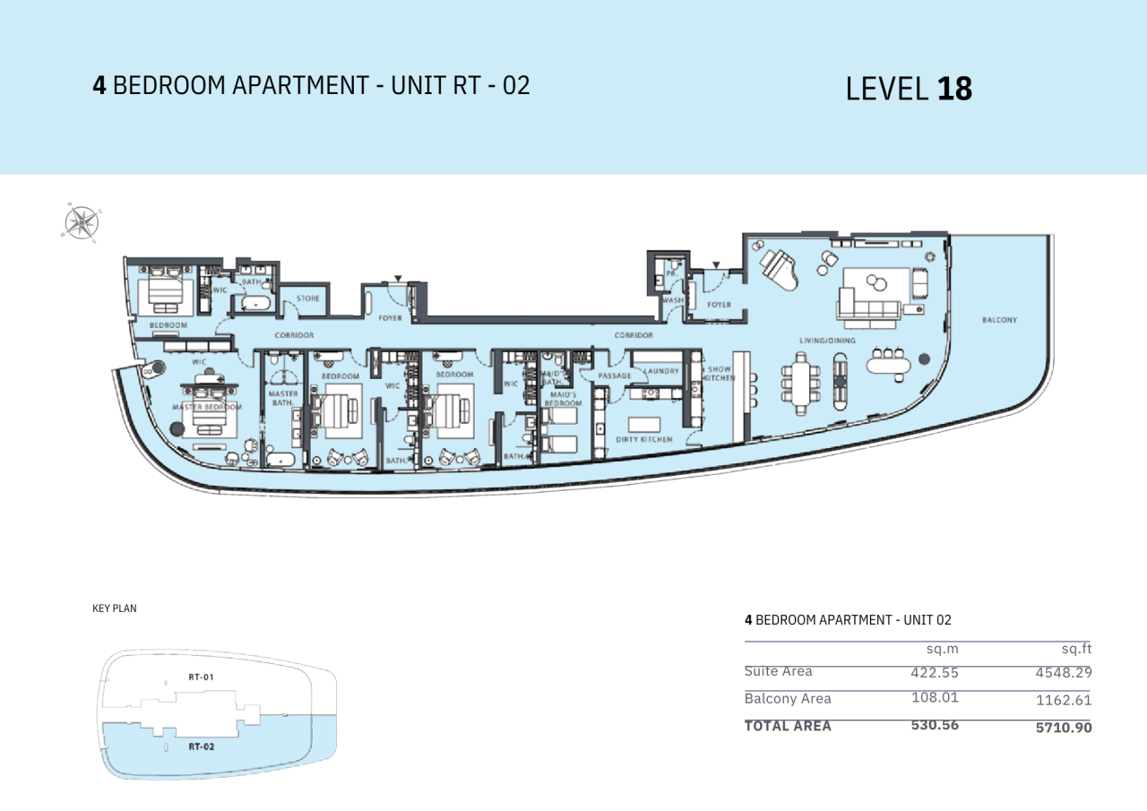 Penthouse in Ra’s al-Chaima, VAE, 489 m² - Foto 2
