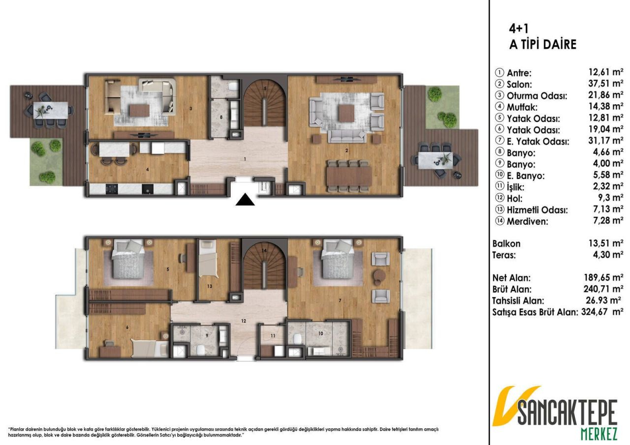 Appartement à Istanbul, Turquie, 104 m² - image 14