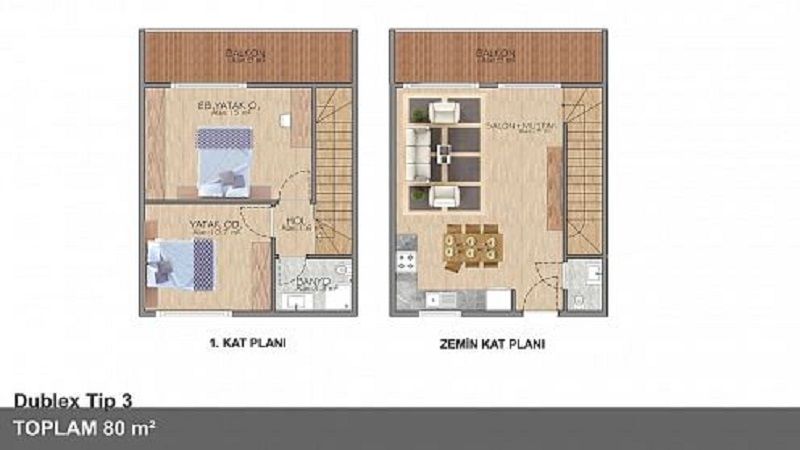 Apartment in Lapithos, Cyprus, 67 m² - picture 2