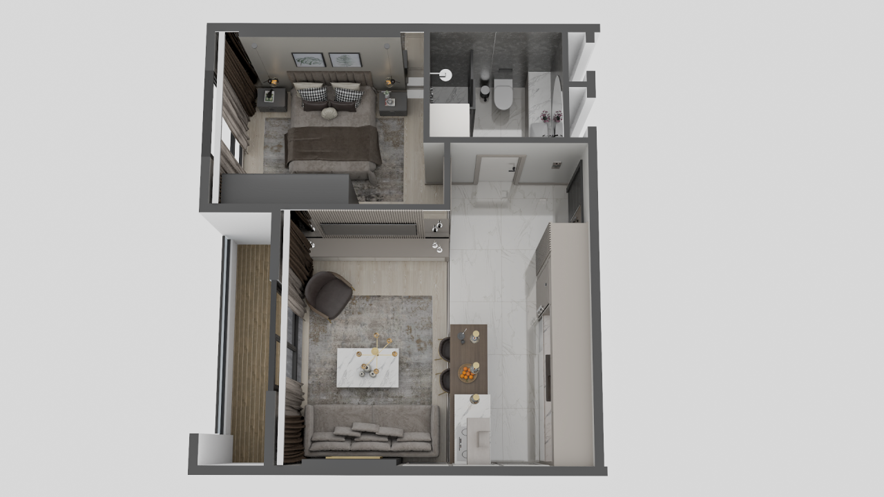 Piso en Mersin, Turquia, 68 m² - imagen 2