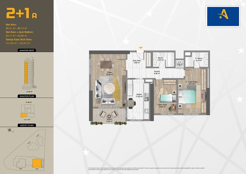 Apartamento en Estambul, Turquia, 112 m² - imagen 7