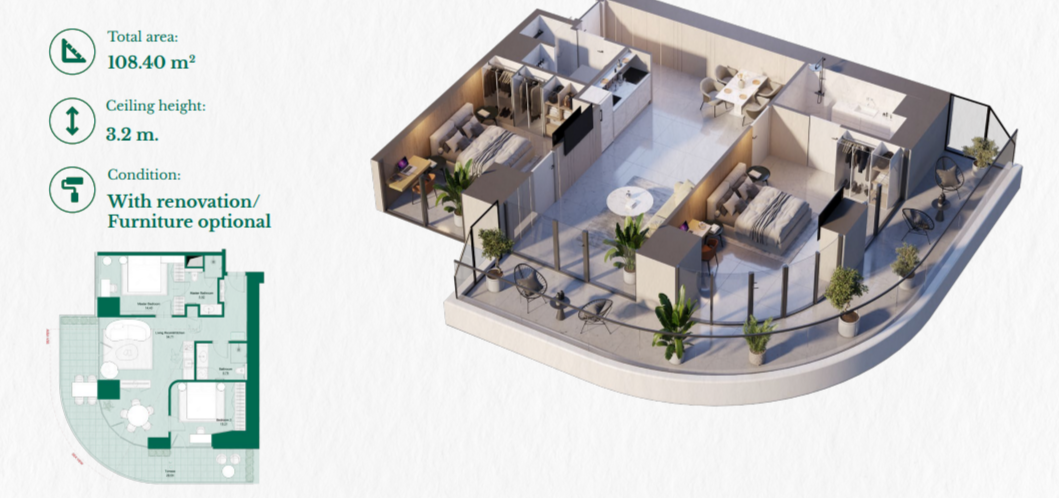 Appartement à Batoumi, Géorgie, 108.5 m² - image 7