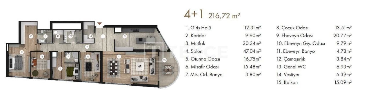 Apartment in Ankara, Turkey, 184 m² - picture 15