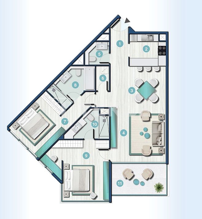 Appartement à Ras al-Khaimah, EAU, 86 m² - image 17