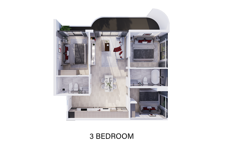 Appartement à Nai Harn, Thaïlande, 36 m² - image 6